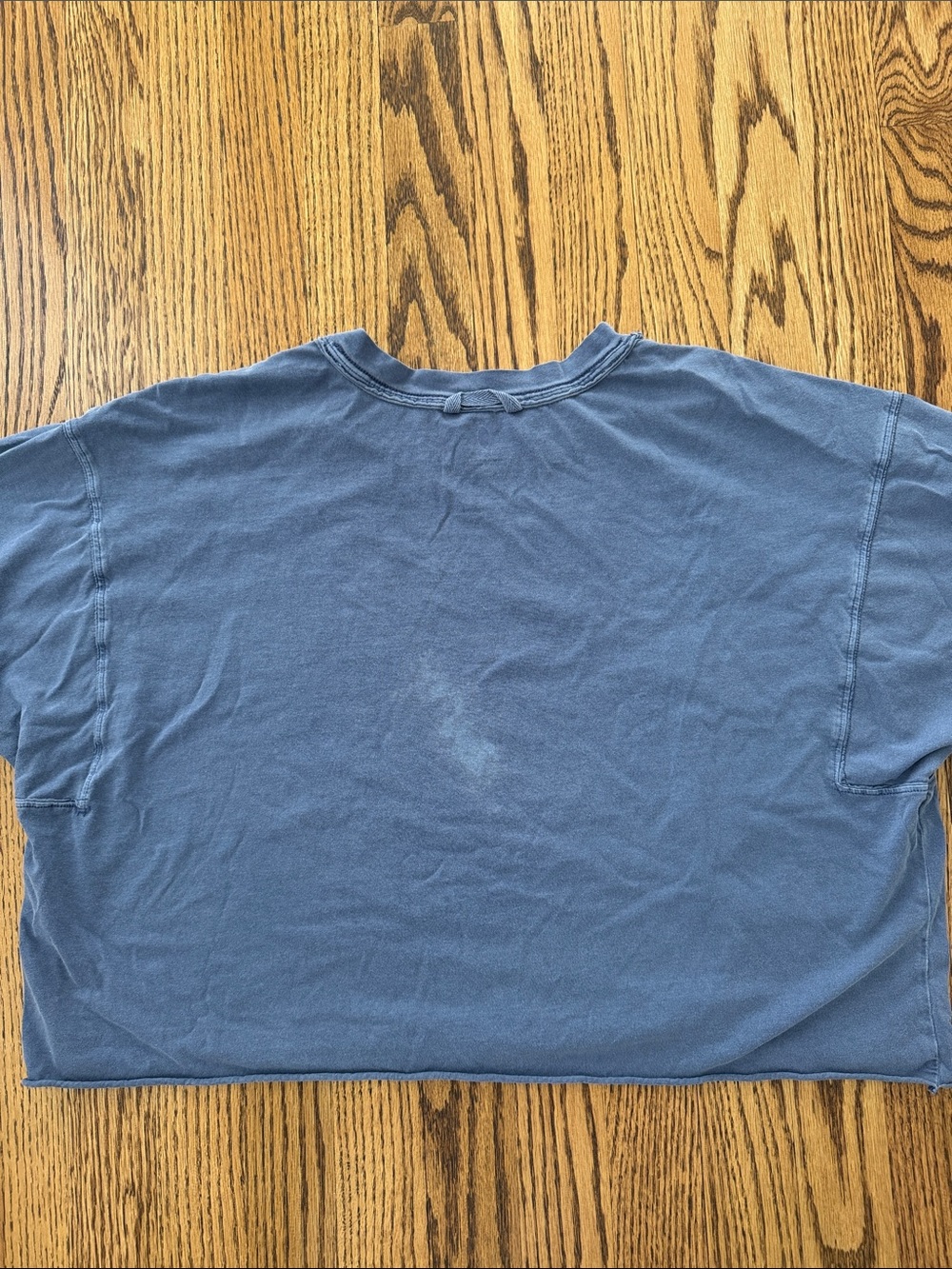 FP Movement by Free People Washed Blue Cropped Short Sleeve Tee - Picture 11 of 13